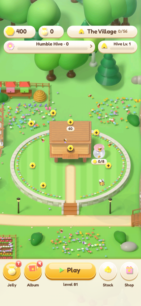 Honey decorates your hive and its village.