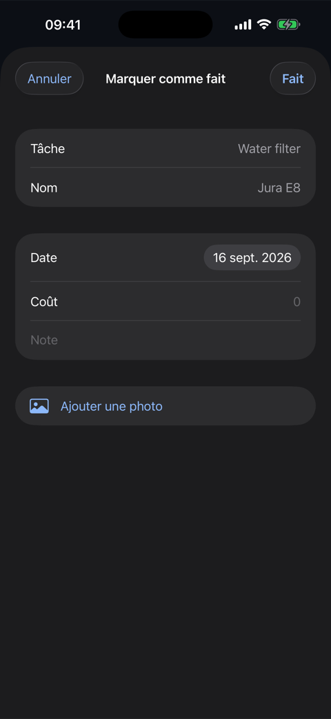 Dans l’app 1