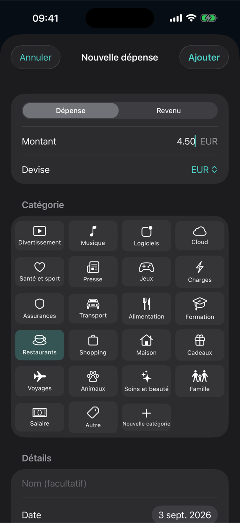 Dans l’app 5
