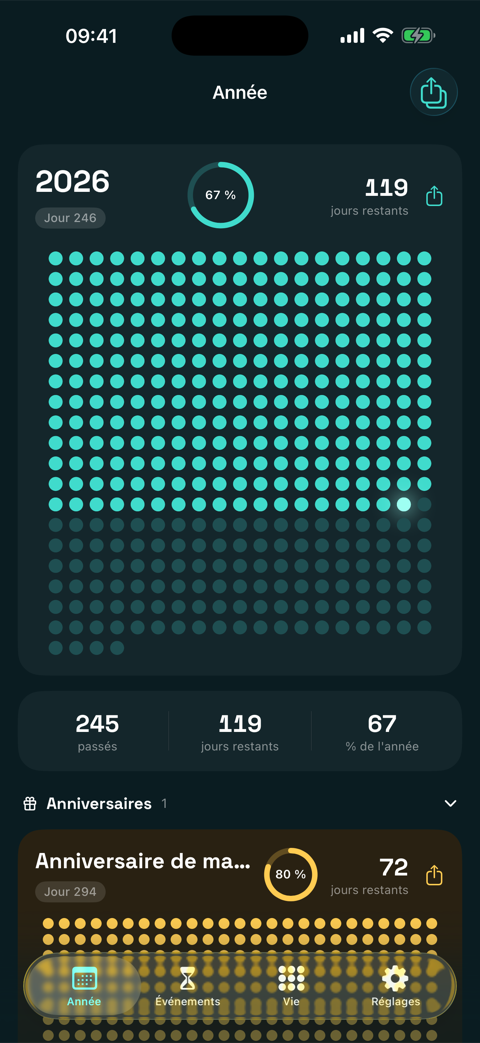Dans l’app 1